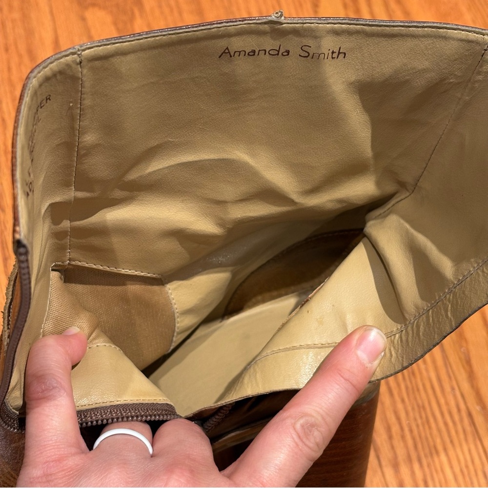 Amanda Smith Vintage Patchwork Leather Ankle Boot… - image 16